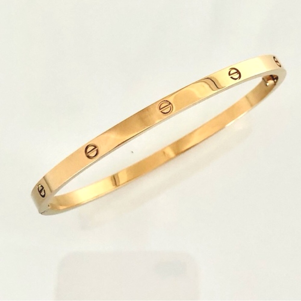 Gold Screw Motif Bracelet Small Model